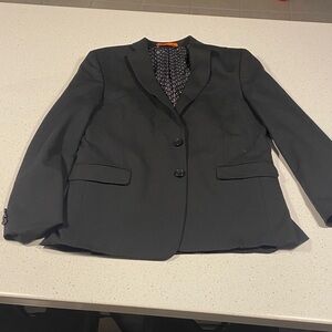 TALLIA Black Blazer with Patterned Lining
